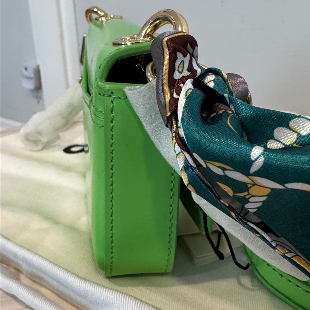 Sandro Bag Mini Totemo Green Leather Shoulder Bag Set - Picture 7 of 17